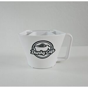 Dunky Cup 8 Oz White 3 Cookies & Milk Holder Snacks